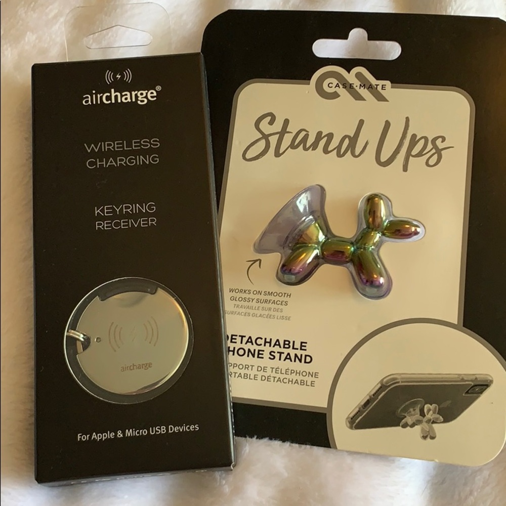 Cell phone accessories. Stand and wireless charger